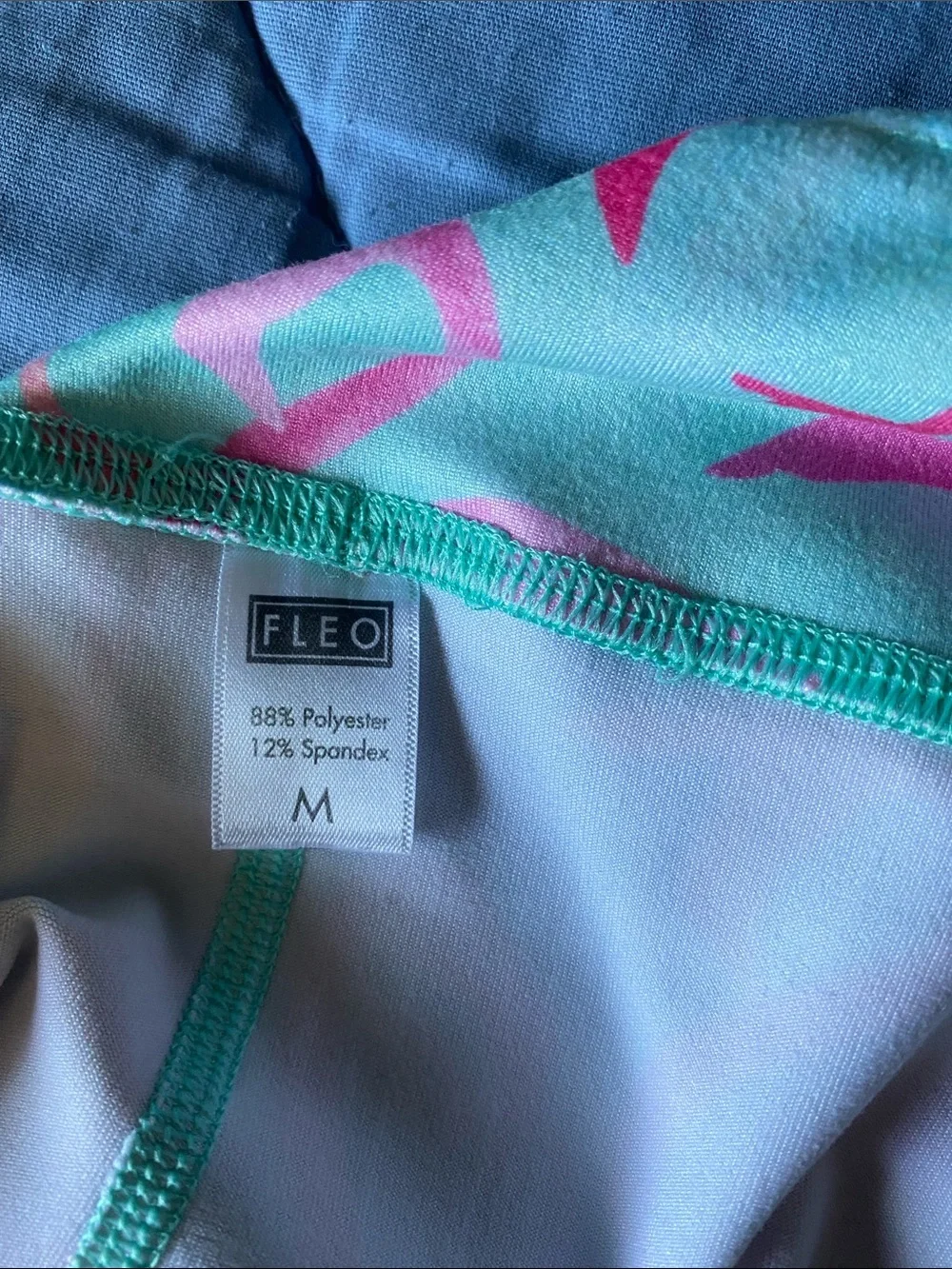 Fleo Aqua & Pink Flamingo Shorts